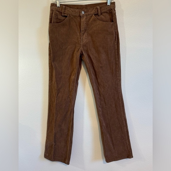 John Galt~ Womens Brown Five Pockets Button Corduroy Straight Leg Jeans Size S - Picture 3 of 8